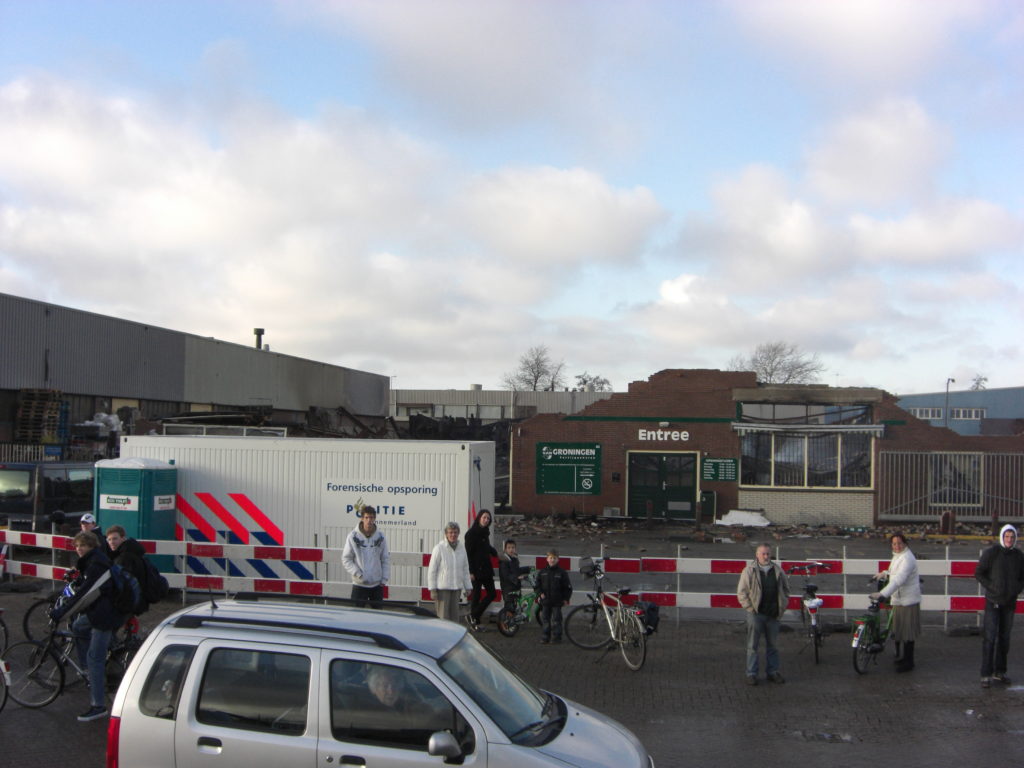 Aerfotos Brand Van Groeningen, Staringstraat, Nieuw Vennep, NL, 2009-01-14