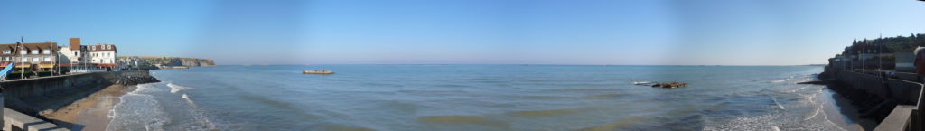 Panoramas Remnants of D-Day harbour, Aromanches, Normandy, FR, 2008-09-27