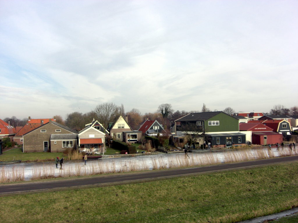 Aerfotos Schaatsen, Mijzerdijk, Ursem, NL, 2009-01-11